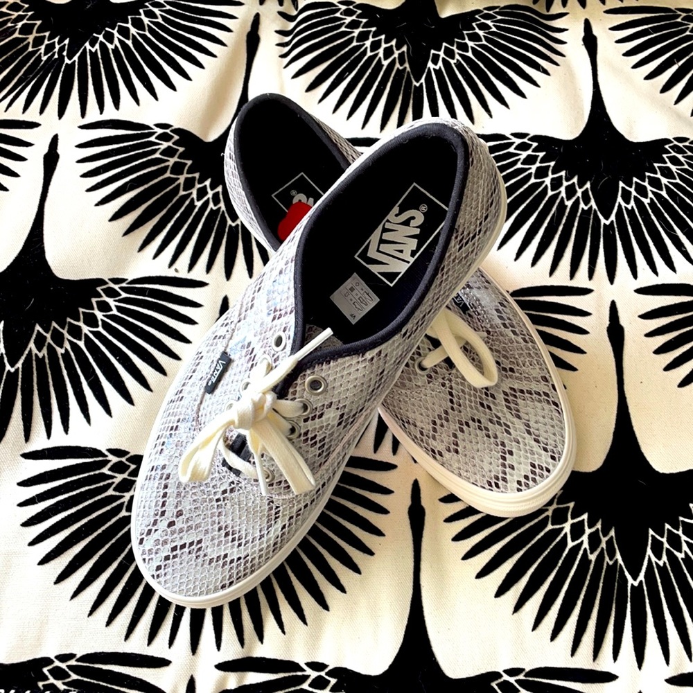 Authentic Snake Print Vans